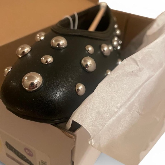 A New Day Black Flats with silver Studs - Picture 7 of 7